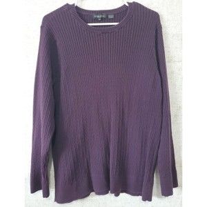 Jeanne Pierre Pum Purple Sweater 2X